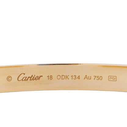 Cartier 18K Yellow Gold LOVE Cuff Bracelet 18 3 of 4
