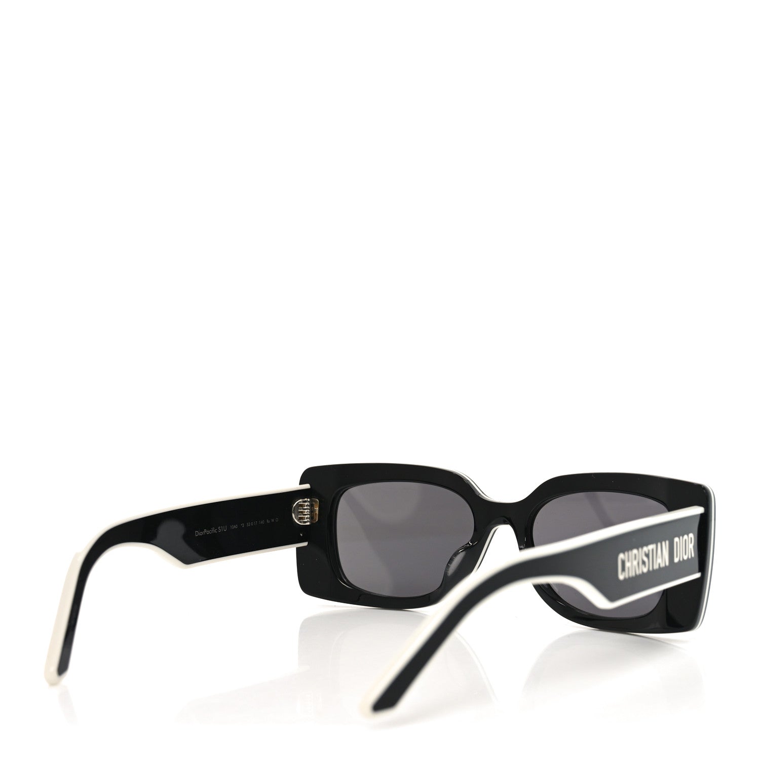 Christian Dior Diorpacific S1U Square Sunglasses Black White 4 of 8