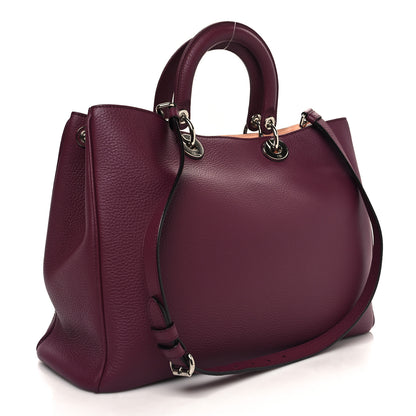 Christian Dior Bullcalf Large Diorissimo Tote Purple 4 of 16
