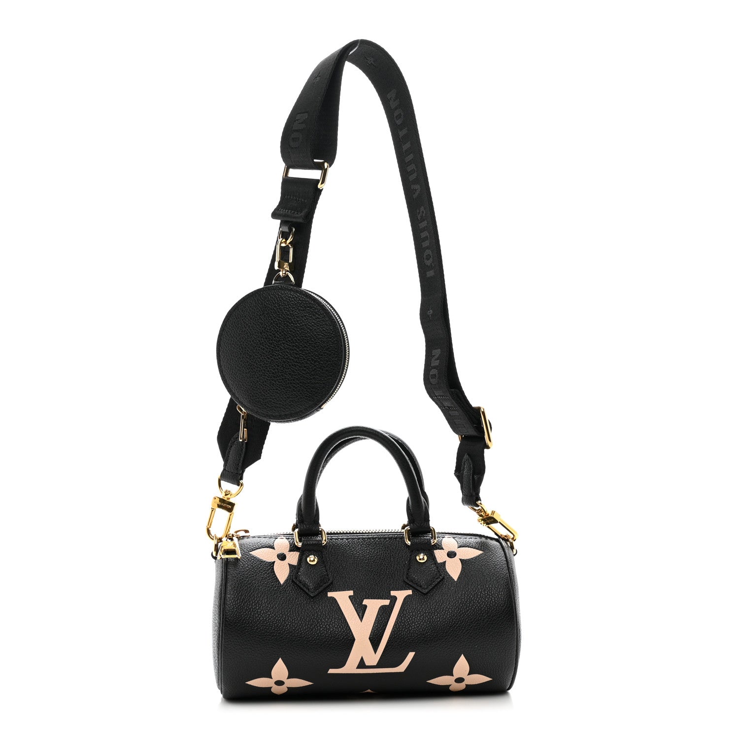 Louis Vuitton Empreinte Monogram Giant Papillon BB Black Beige 1 of 9