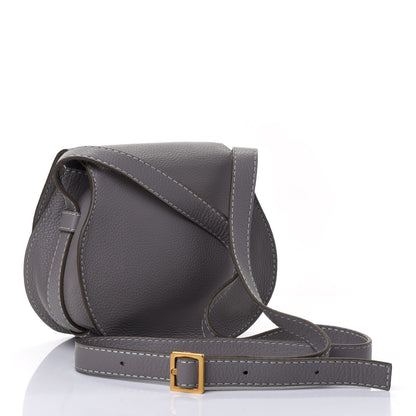Chloe Calfskin Mini Marcie Round Crossbody Bag Cashmere Grey 2 of 4