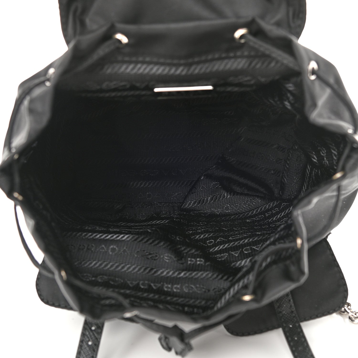 Prada Nylon Vela Mini Crossbody Backpack Black 5 of 8