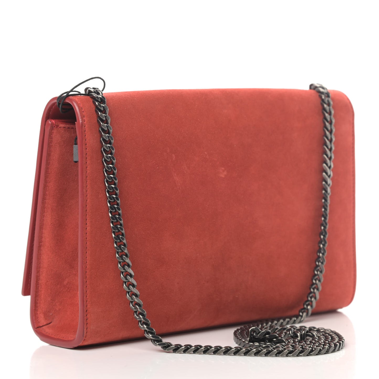 Suede Star Medium Classic Monogram Kate Satchel Red
