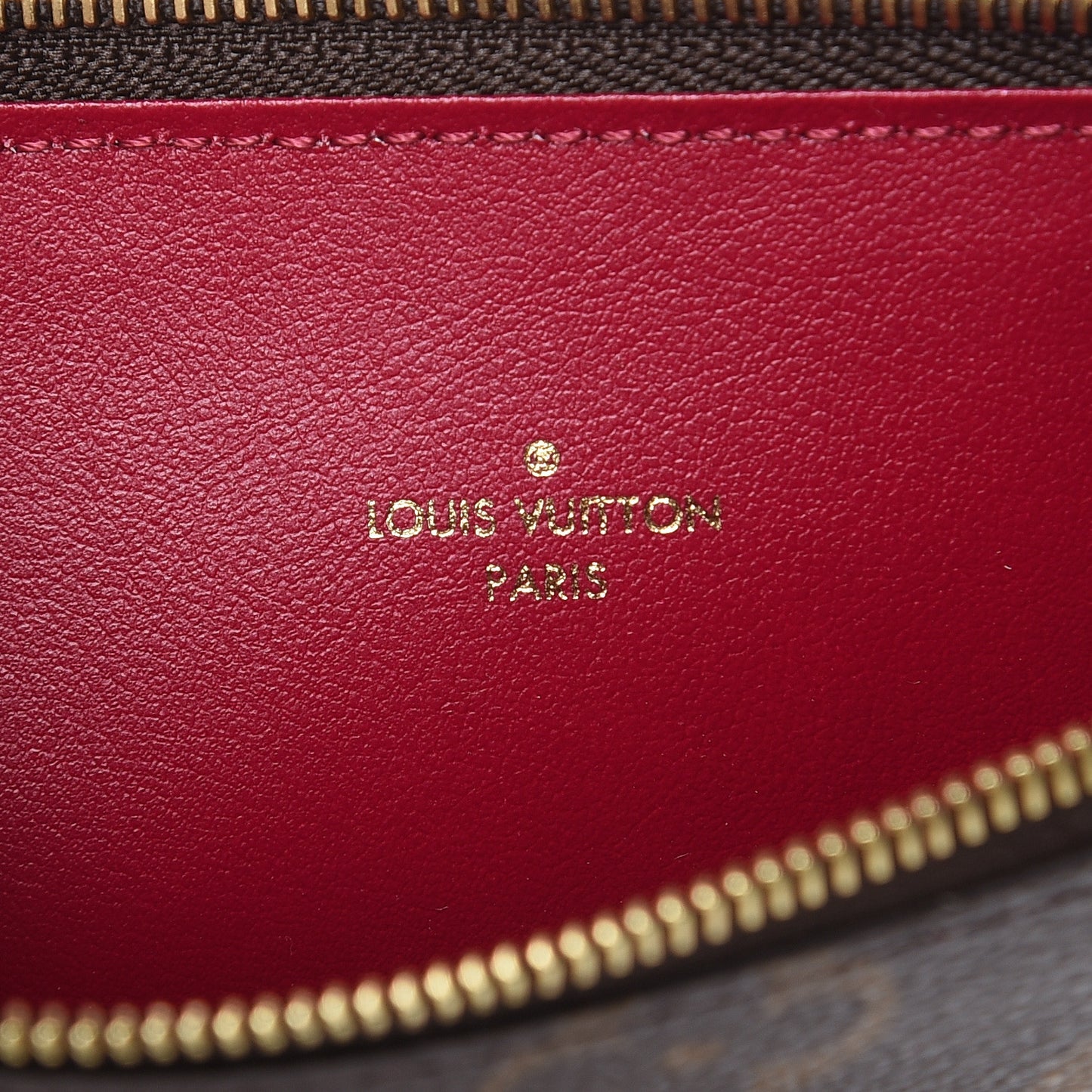 Monogram Pochette Felicie Chain Wallet Fuchsia