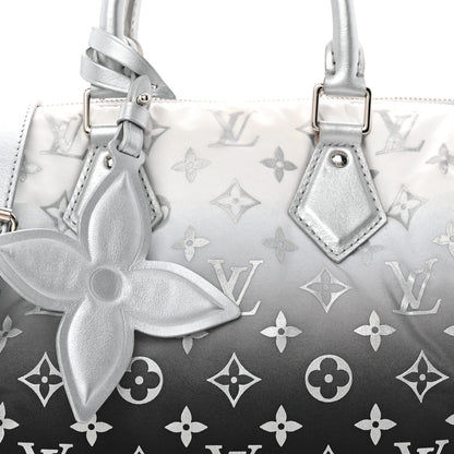 Louis Vuitton Nylon Monogram Gradient LV Snow Speedy Bandouliere 25 Frost 7 of 9