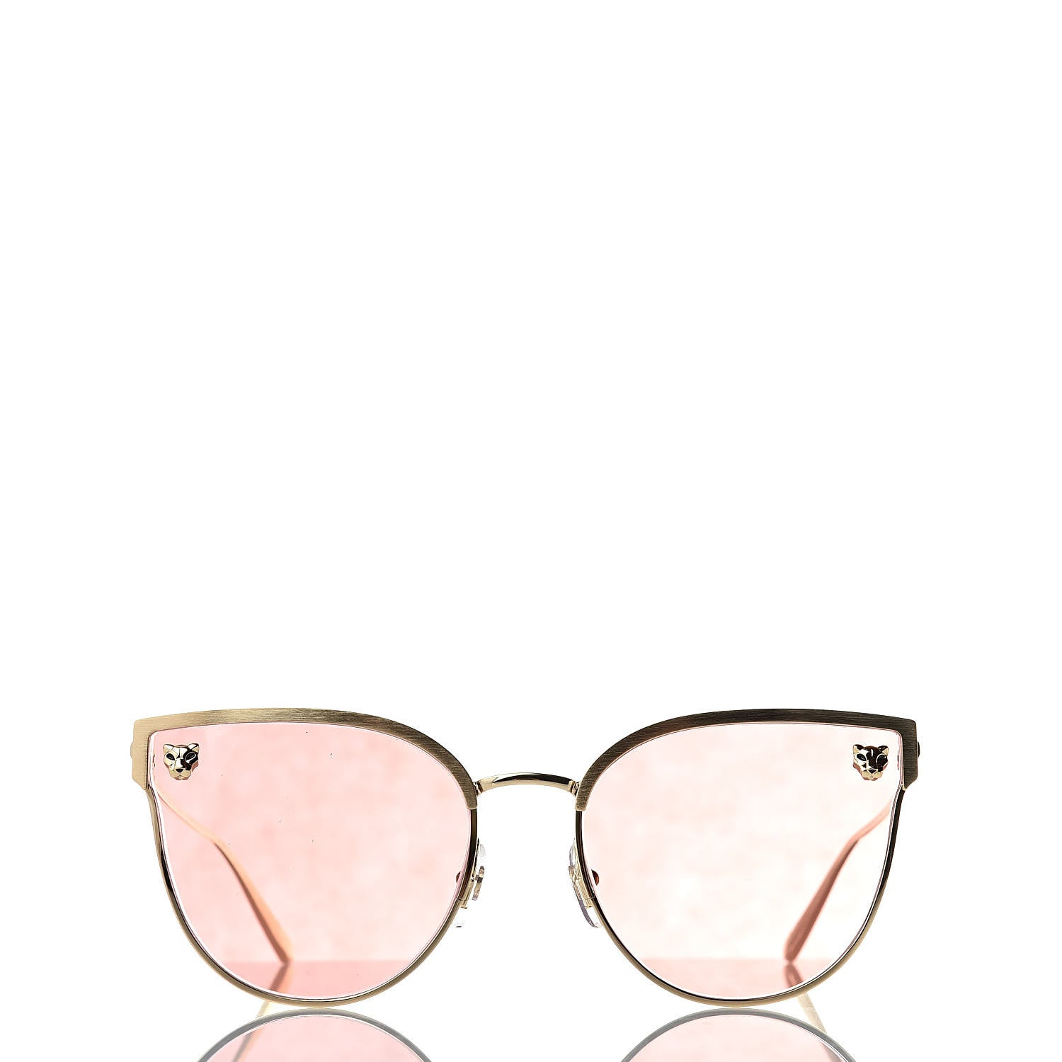 Cartier Panthere De Cat Eye Sunglasses Pink Flash Gold 2 of 7