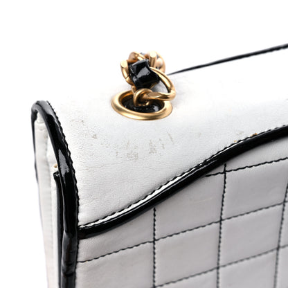 Chanel Lambskin Reissue Chocolate Bar Flap White Black 20 of 30