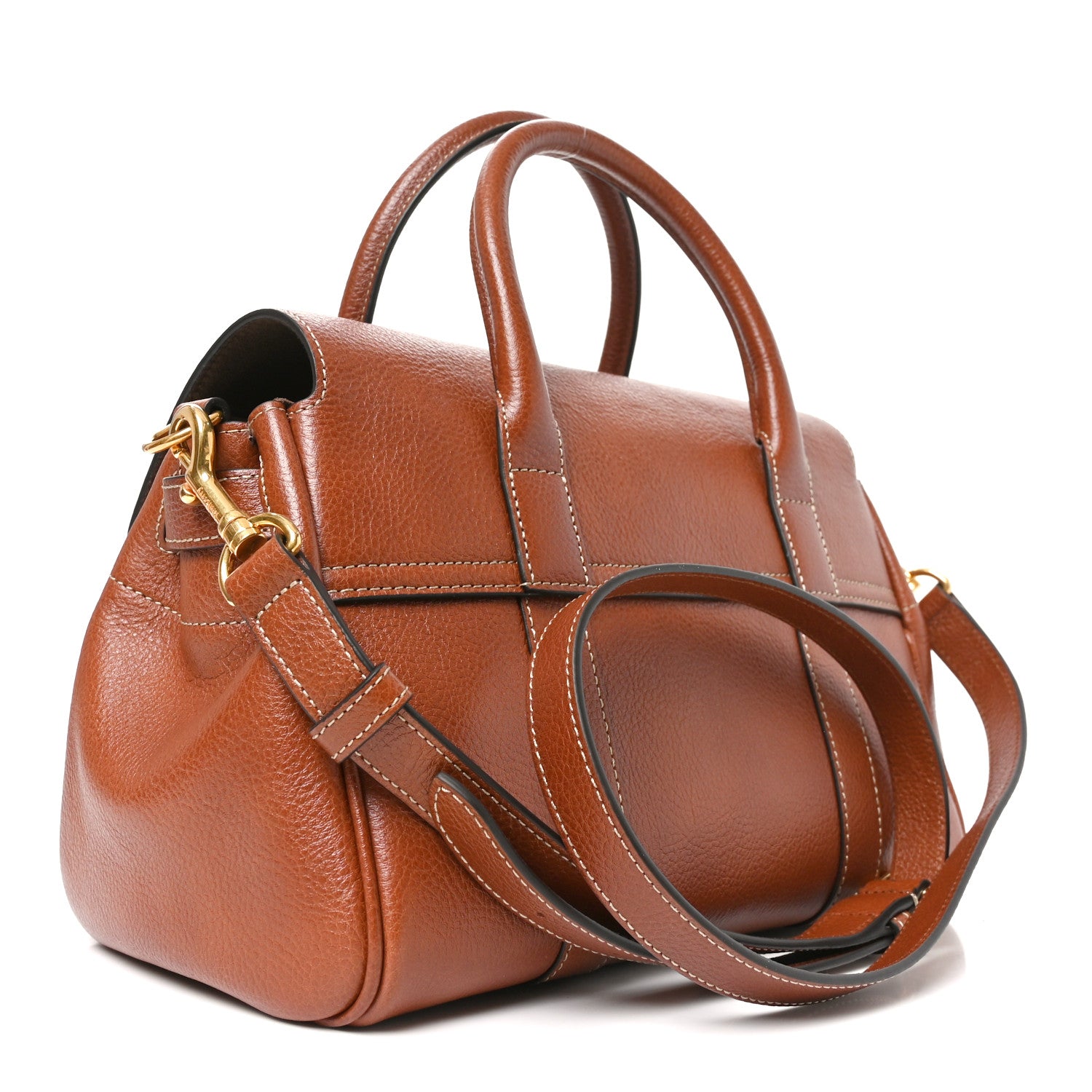 Mulberry Classic Grain Small Bayswater Satchel Oak 3 of 9