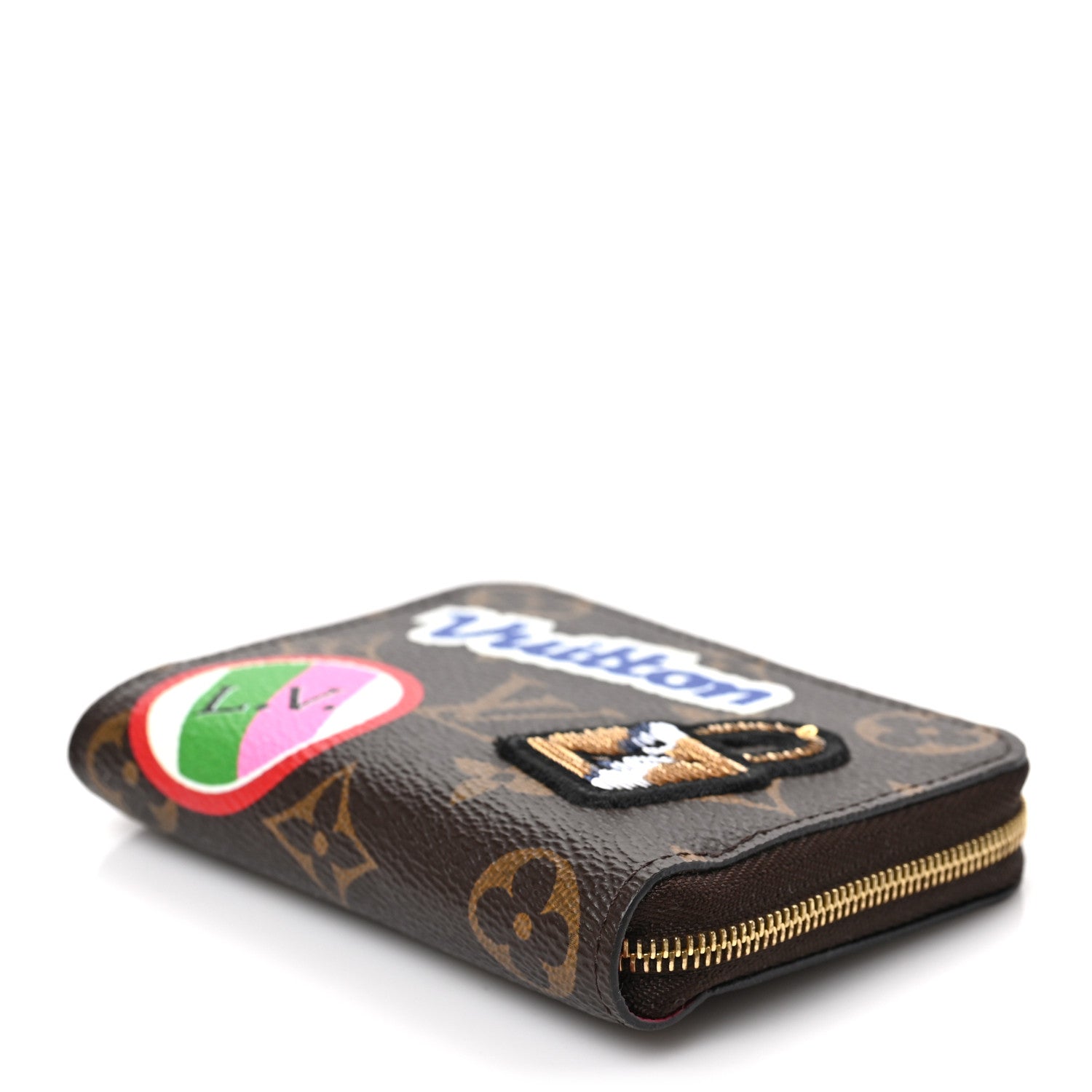 Louis Vuitton Monogram Travel Stickers Zippy Coin Purse 7 of 7