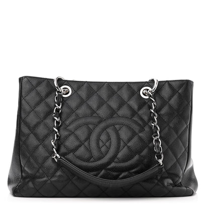 Chanel Caviar Quilted Grand Shopping Tote GST Black 1 of 11