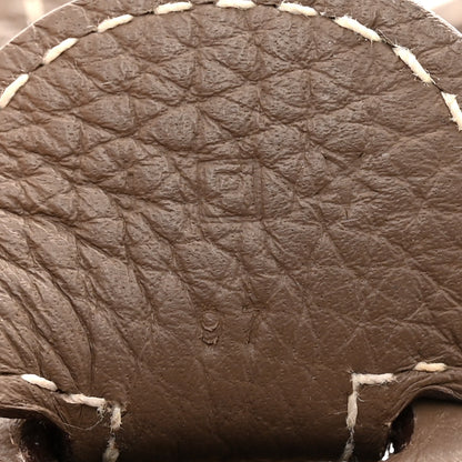 Hermes Taurillon Clemence Evelyne III GM Etoupe 7 of 18