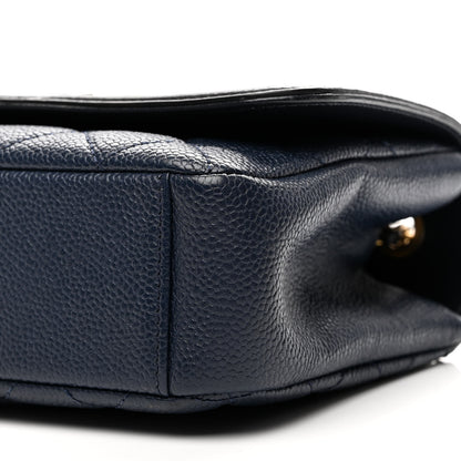 Chanel Caviar Quilted Small CC Filigree Flap Navy Black 10 of 10