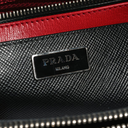 Prada Saffiano Cuir Twin Tote Black 6 of 12