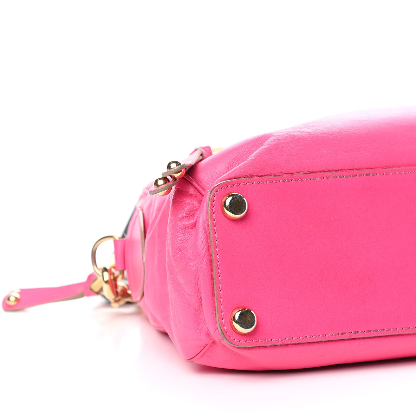Calfskin Venetia Satchel Pink