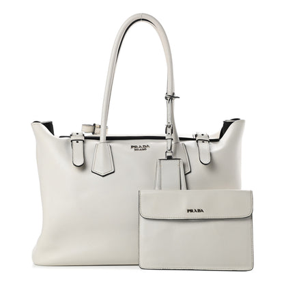 Prada City Calf Shopping Tote Talco 1 of 11