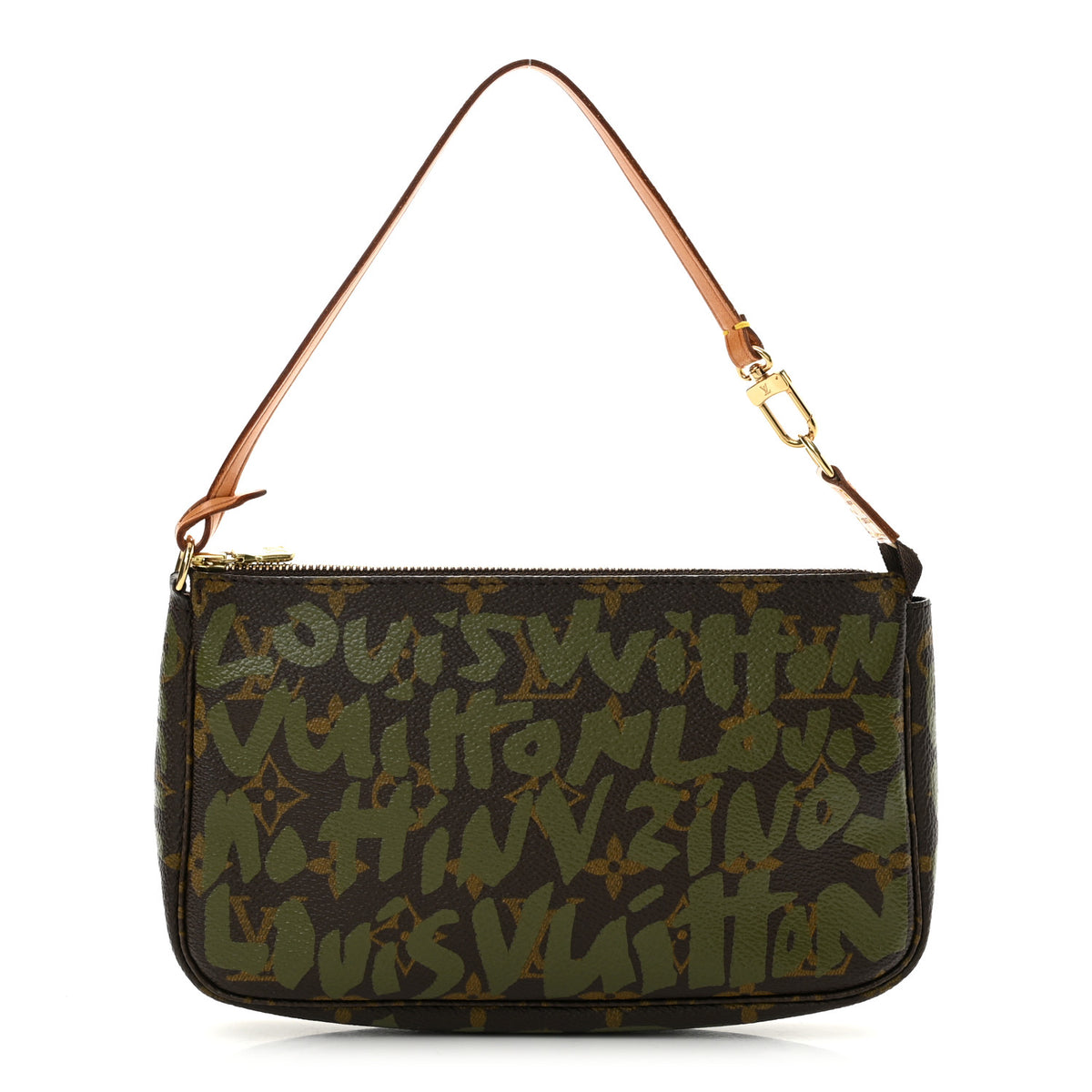 Louis Vuitton Monogram Graffiti Pochette Accessories Kaki 1 of 13