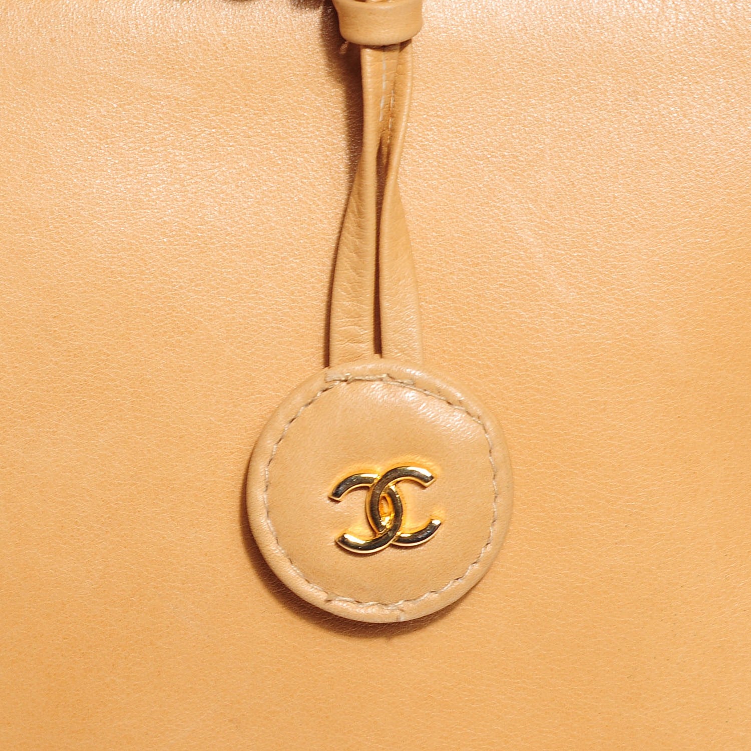 Chanel Lambskin Quilted Shoulder Bag Beige 9 of 9