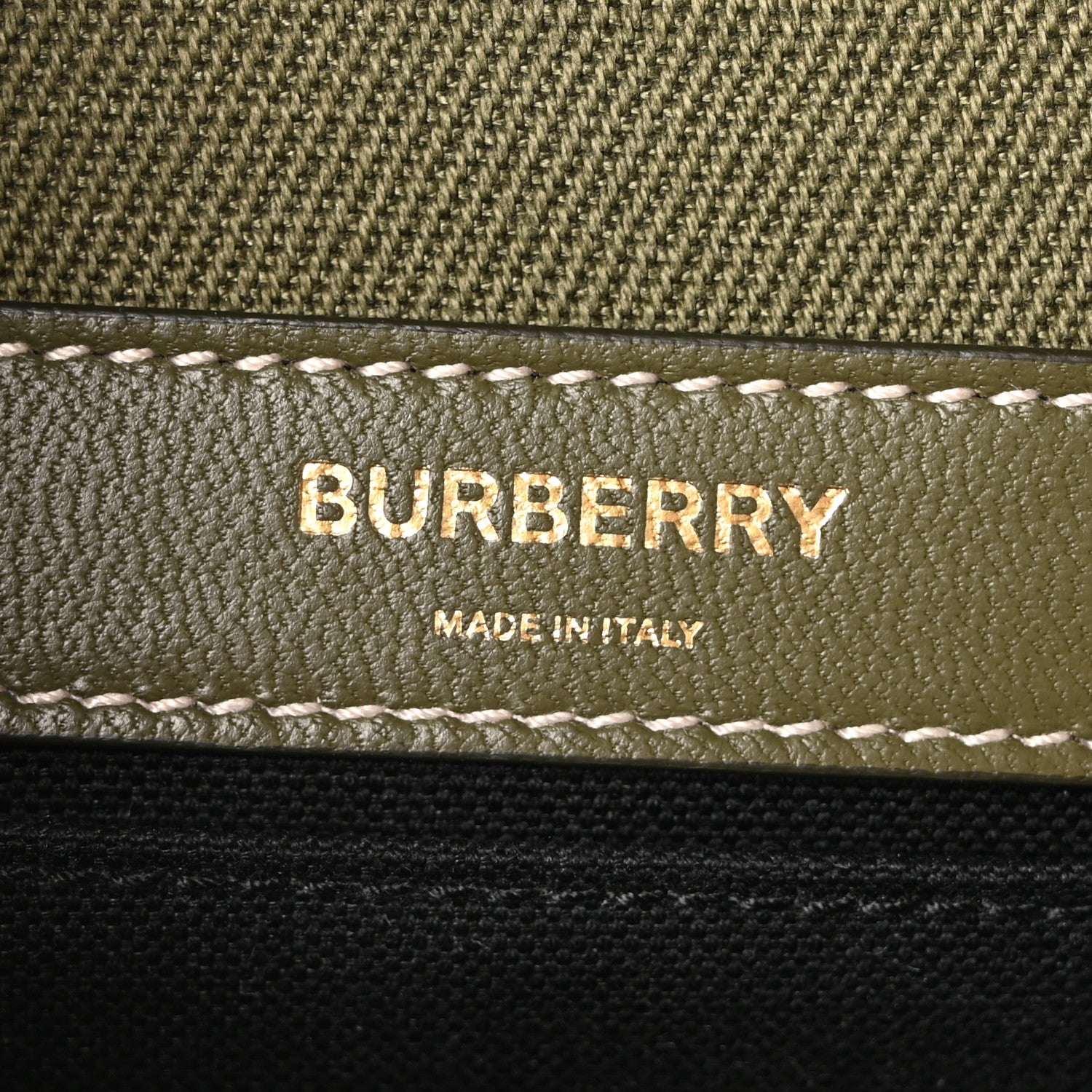 Burberry Canvas Horseferry Print Small Lola Bag Dark Fern Green 6 of 11