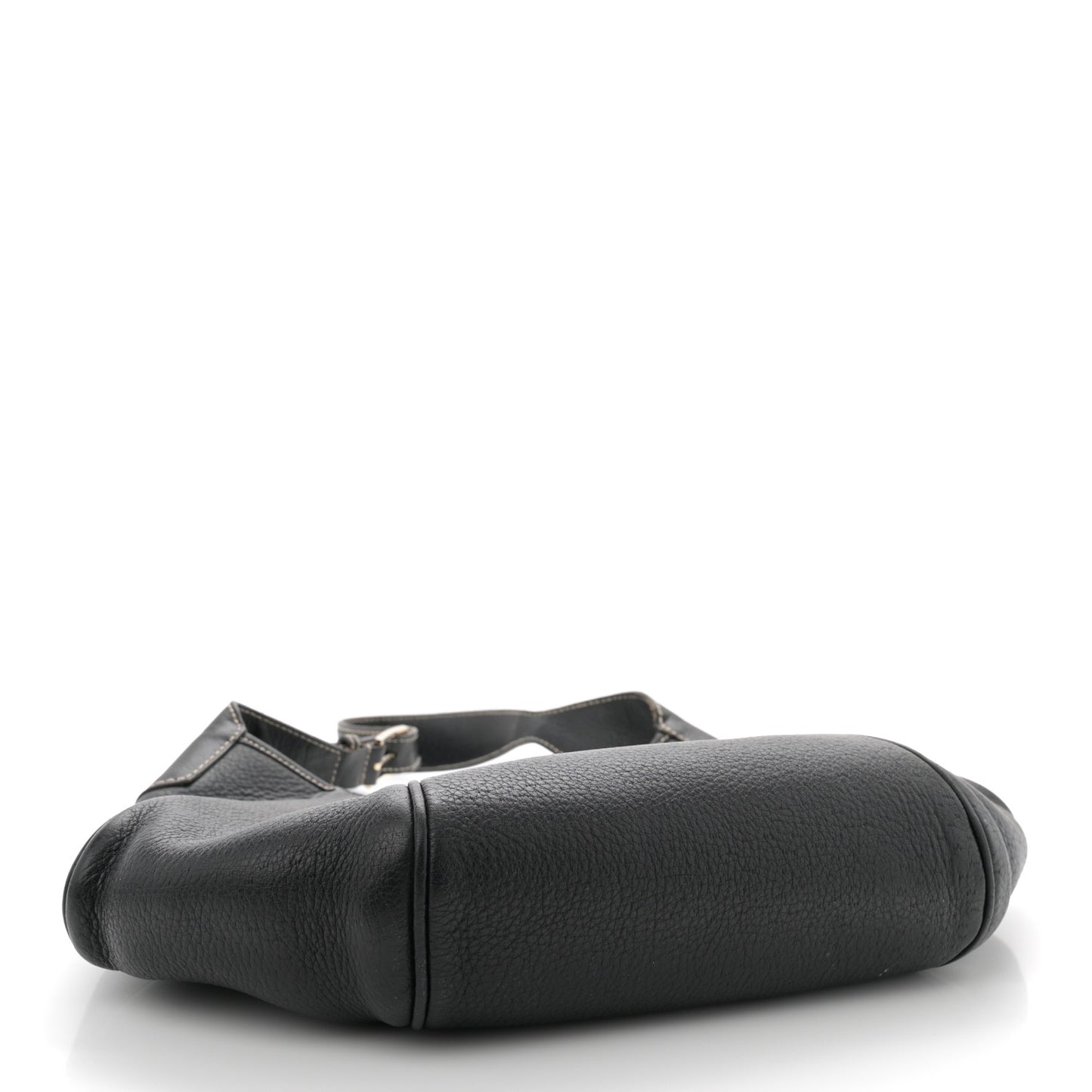 Calfskin Gancini Lock Hobo Black