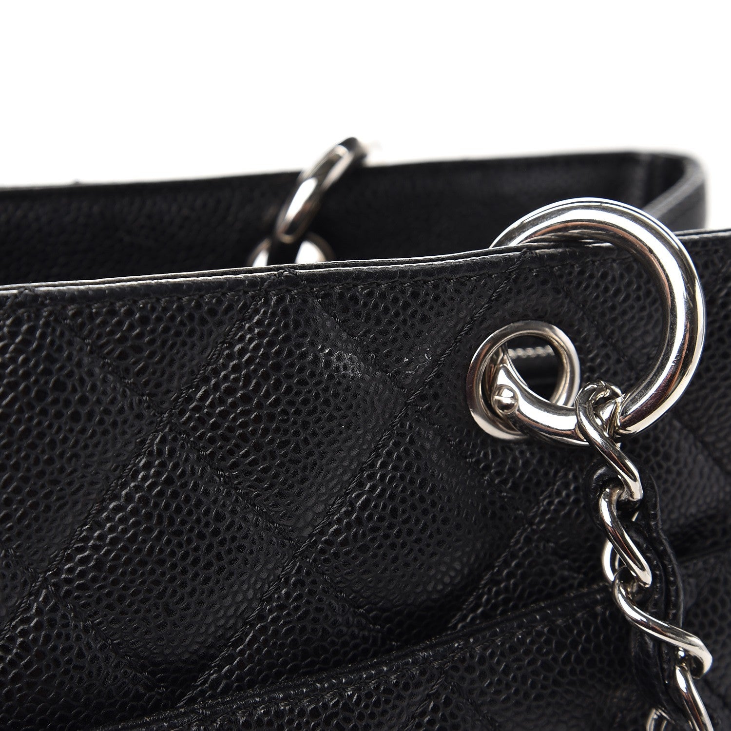 Chanel Caviar Quilted Grand Shopping Tote GST Black 8 of 18