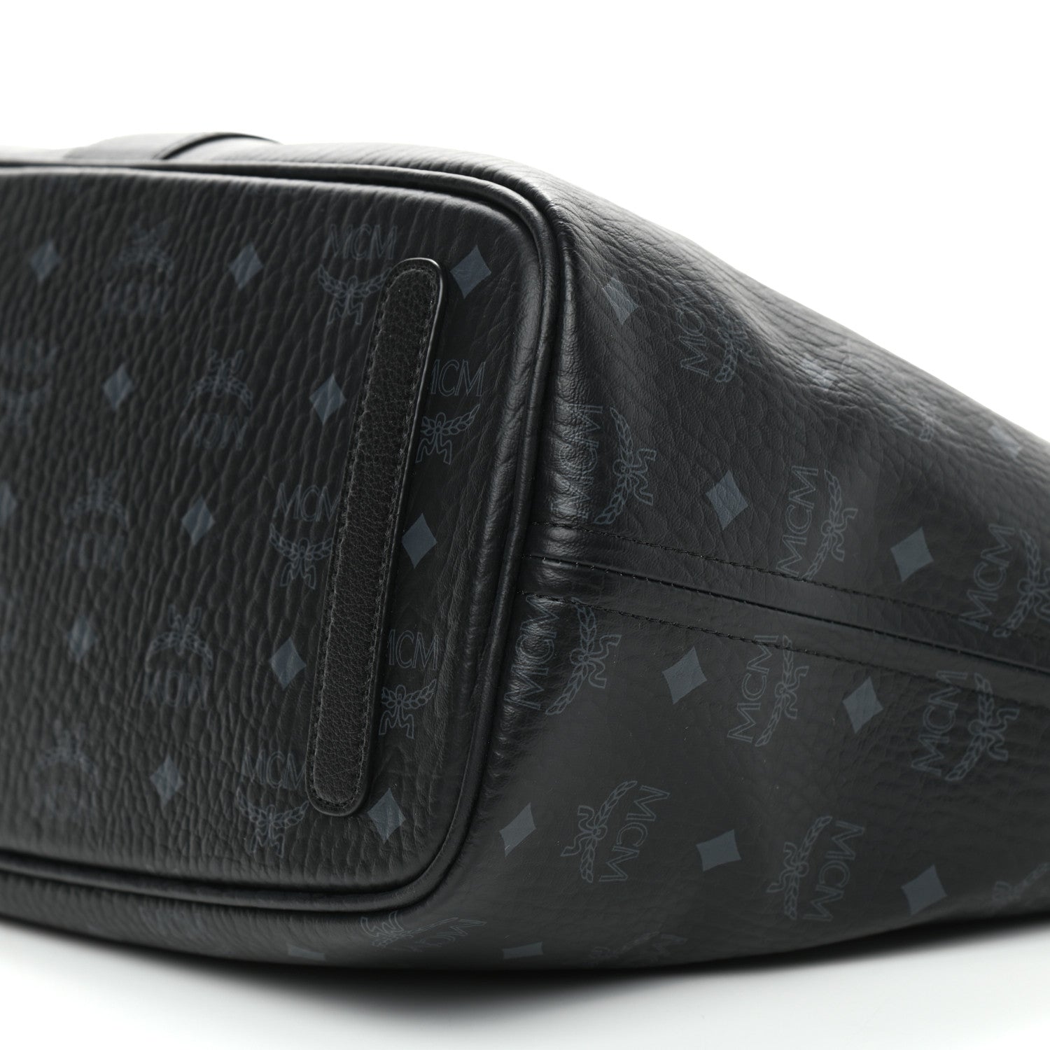 MCM Visetos Medium Liz Reversible Shopper Tote Black 8 of 14