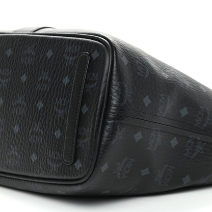 MCM Visetos Medium Liz Reversible Shopper Tote Black 8 of 14