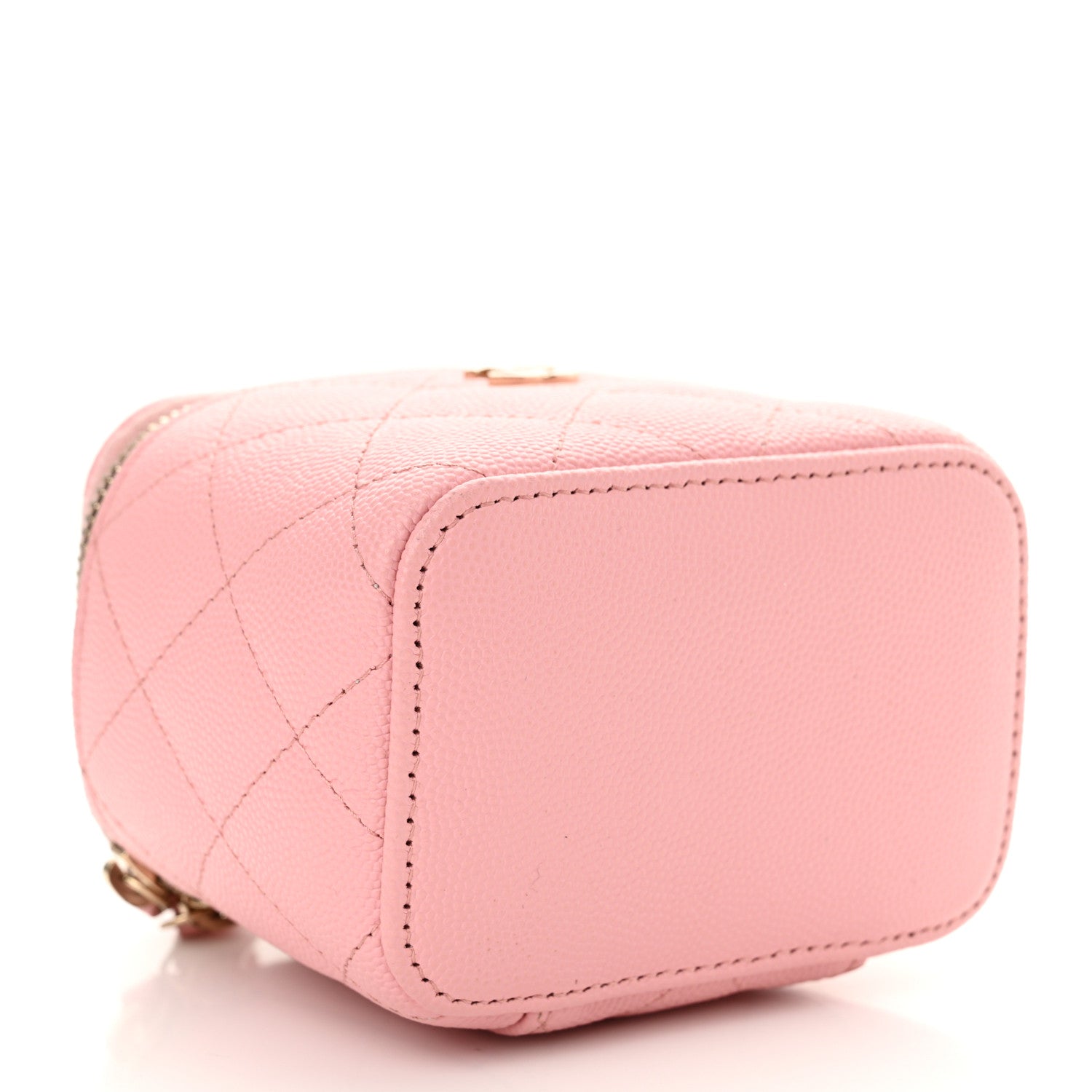 Chanel Caviar Quilted Mini Vanity Case With Chain Light Pink 4 of 10