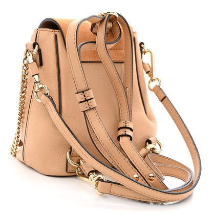 Chloe Suede Calfskin Mini Faye Backpack Blush Nude 3 of 12