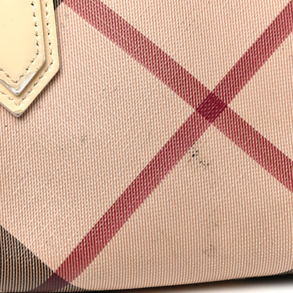Burberry Supernova Check Patent Mini Chester Bowling Bag White 13 of 24