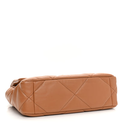 Chanel Lambskin Quilted Medium Chanel 19 Flap Brown 4 of 10