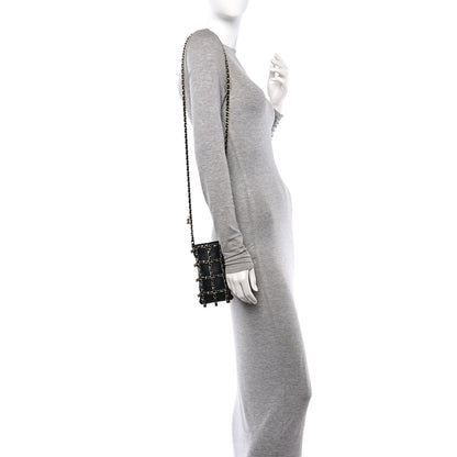 Chanel Lambskin Tech Me Out Clutch With Chain Black 2 of 13
