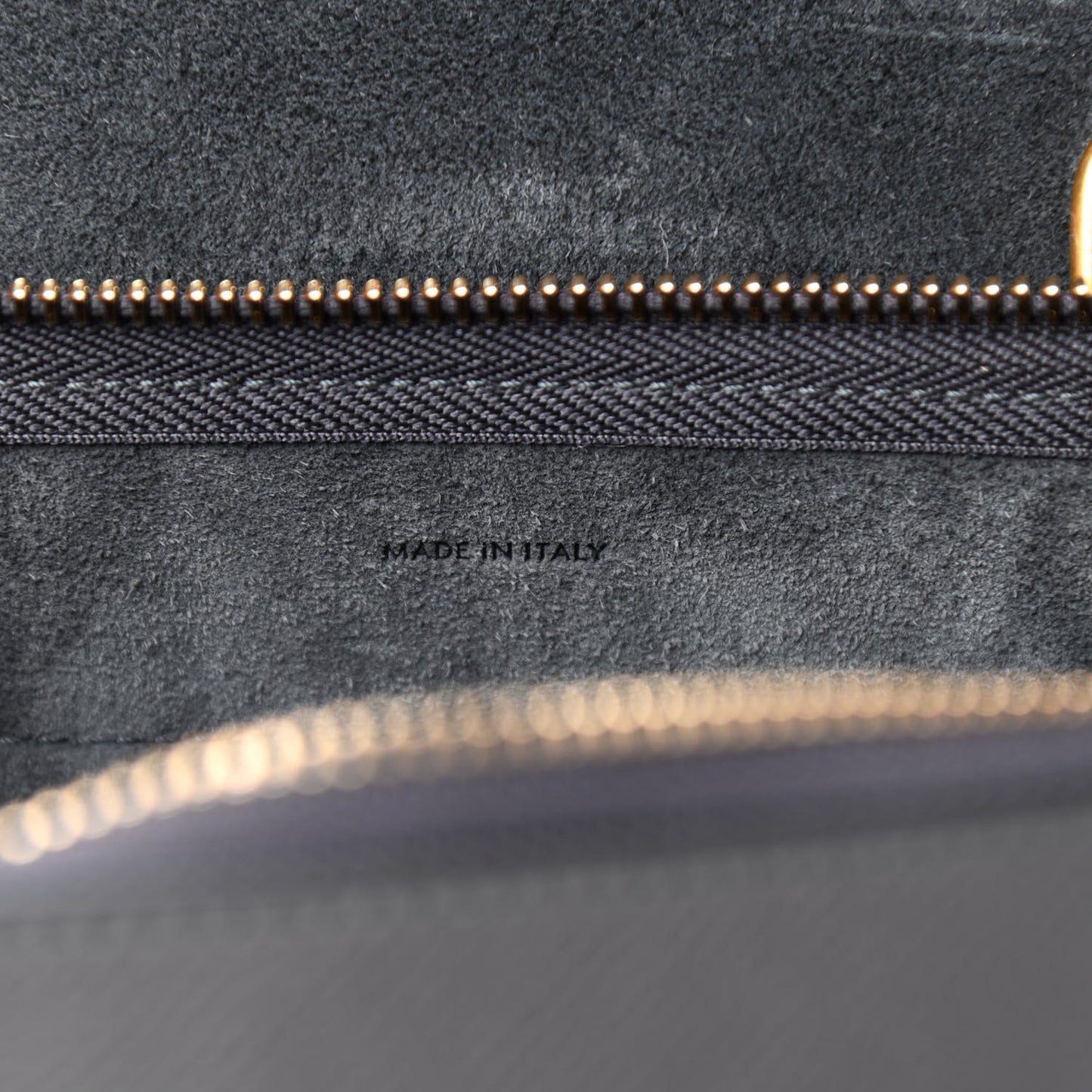 Grained Calfskin Nano Belt Bag Grey
