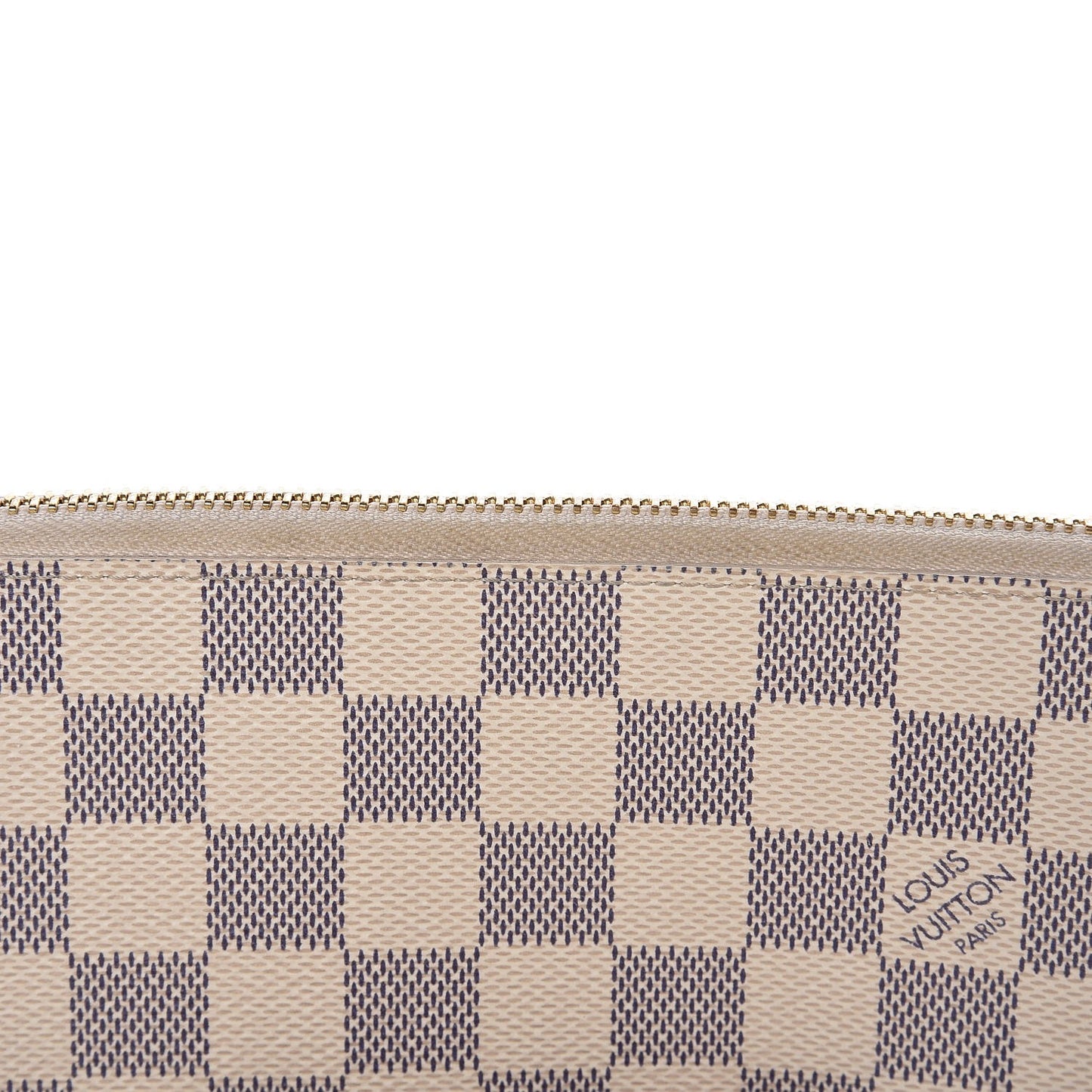 Damier Azur Clemence Wallet Rose Ballerine