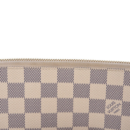 Louis Vuitton Damier Azur Clemence Wallet Rose Ballerine 7 of 7