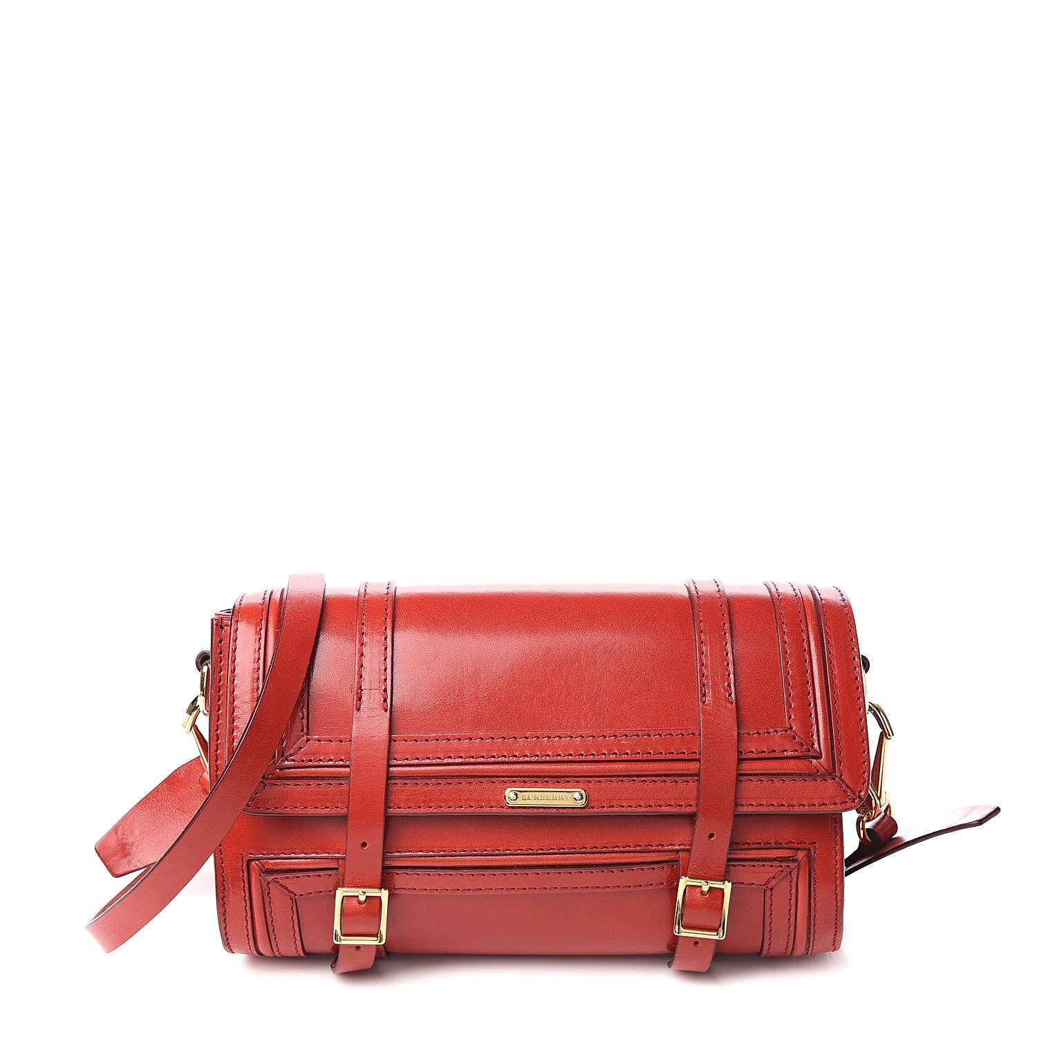 Burberry Bridle Calfskin Doyle Crossbody Red 1 of 18