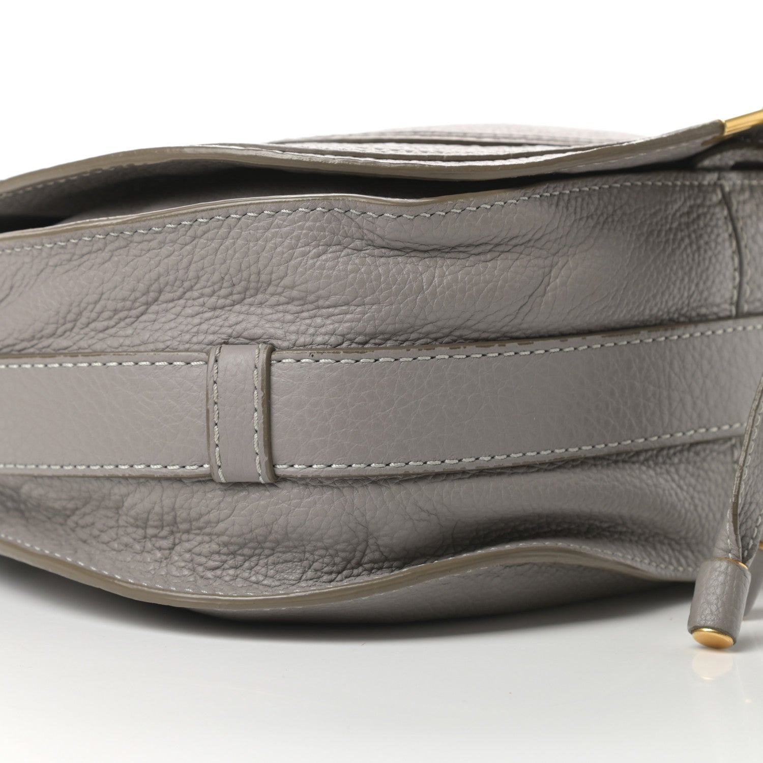 Chloe Calfskin Medium Marcie Round Crossbody Bag Cashmere Grey 10 of 15