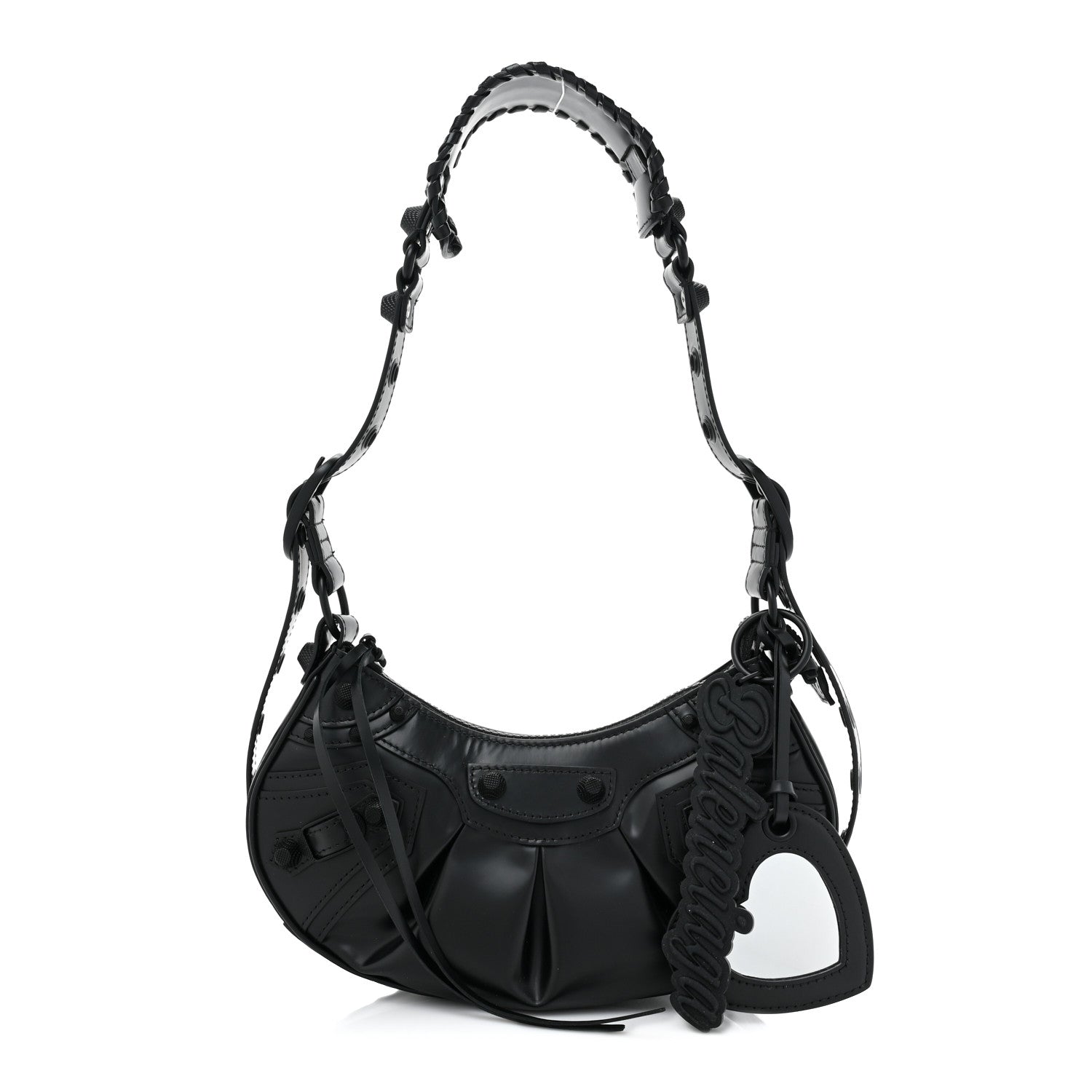 Balenciaga Smooth Calfskin Le Cagole Shoulder Bag XS Black 1 of 9