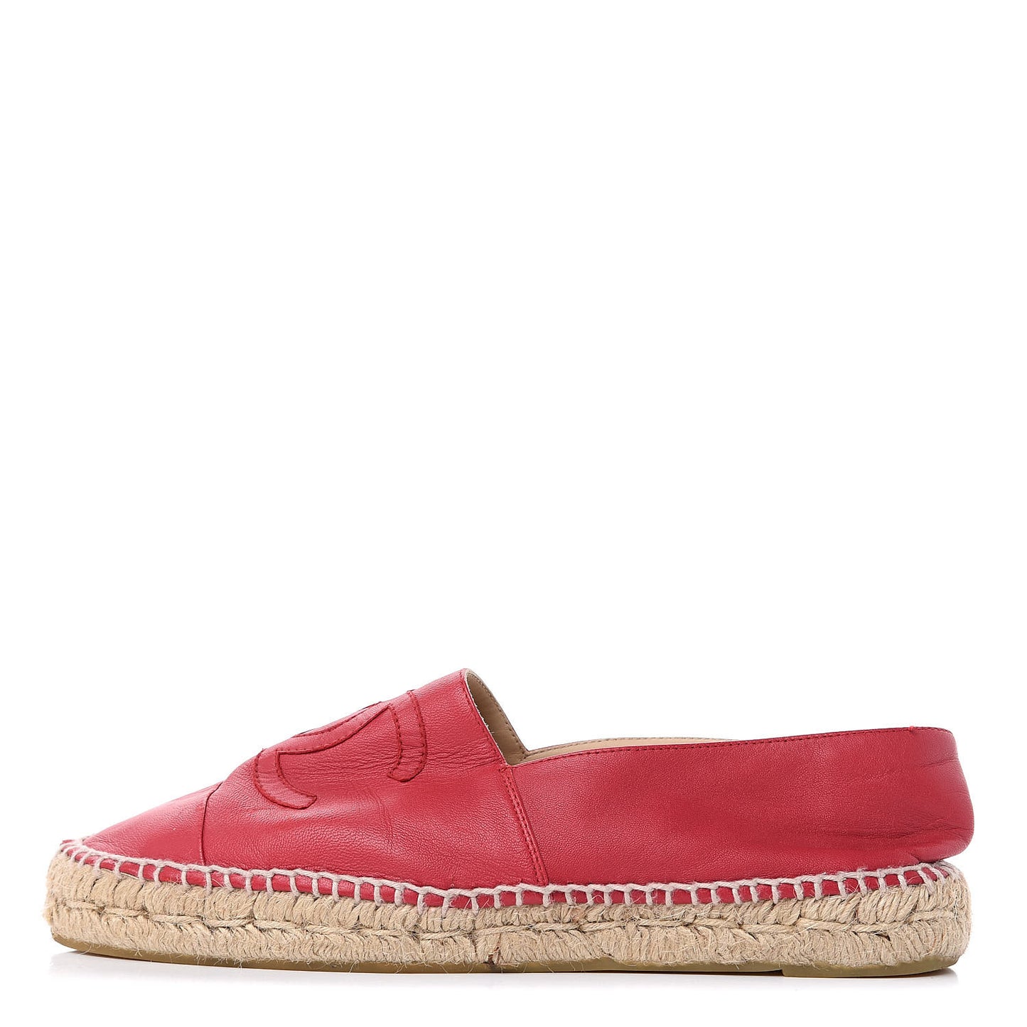 Lambskin CC Espadrilles 41 Pink
