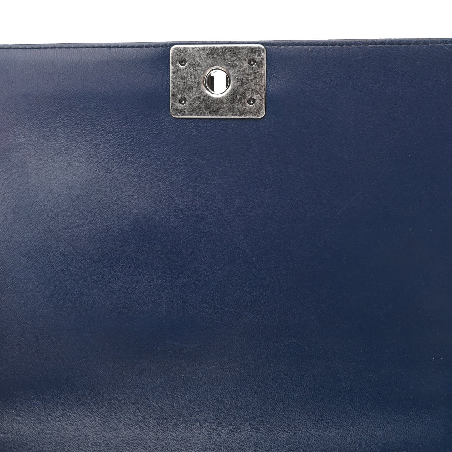 Lambskin Quilted New Medium Boy Flap Navy