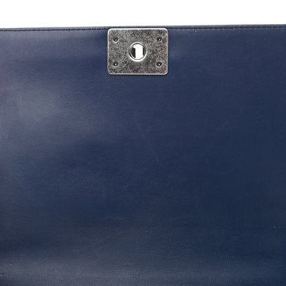 Chanel Lambskin Quilted New Medium Boy Flap Navy 11 of 11