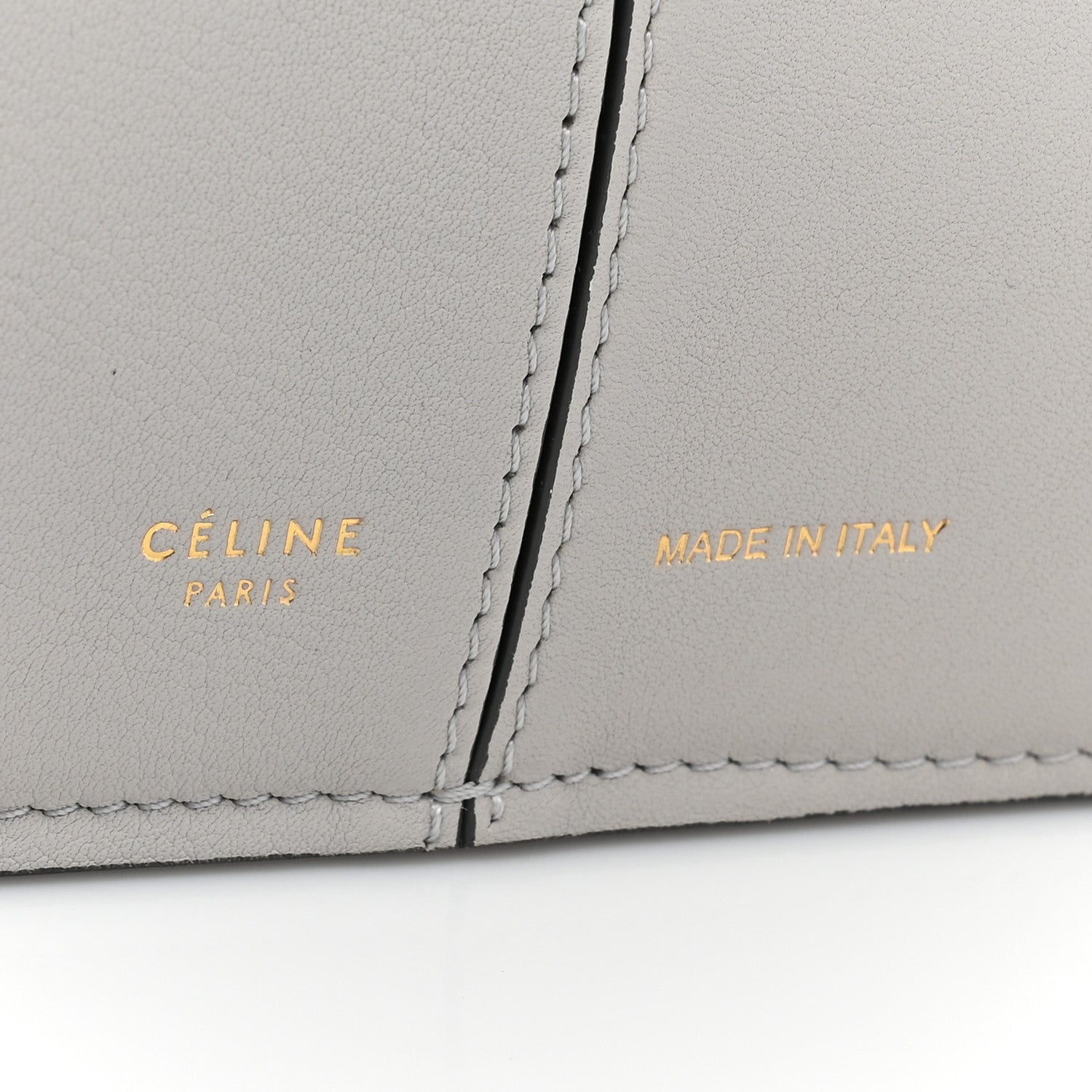 Celine Smooth Calfskin Medium Tri-Fold Bag Pearl Grey 8 of 14