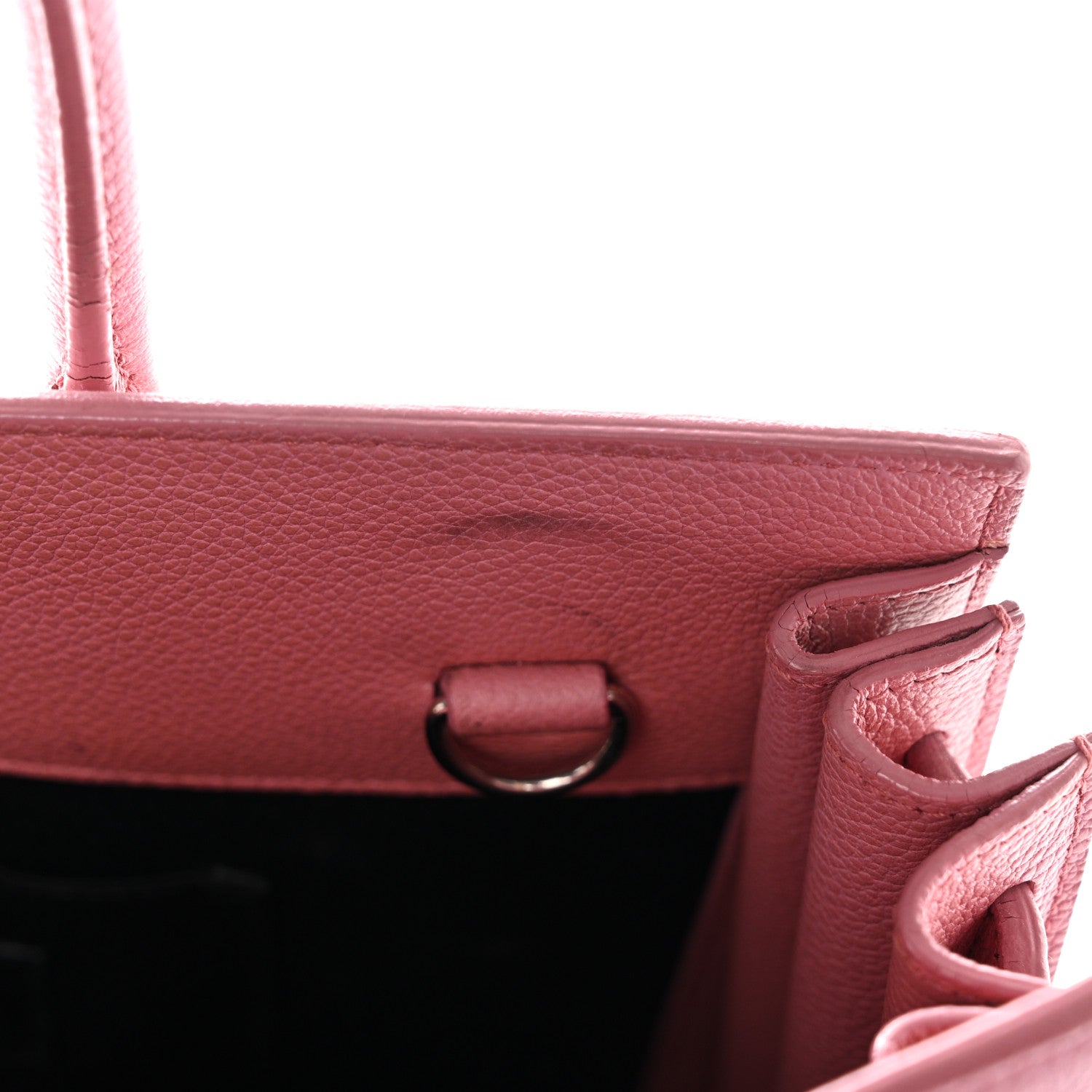 Saint Laurent Grained Calfskin Baby Sac De Jour Dark Rose 12 of 12