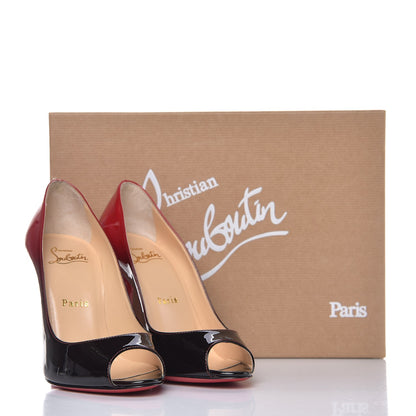 Christian Louboutin Patent Degrade Yootish 100 Pumps 36 Black Red 9 of 9