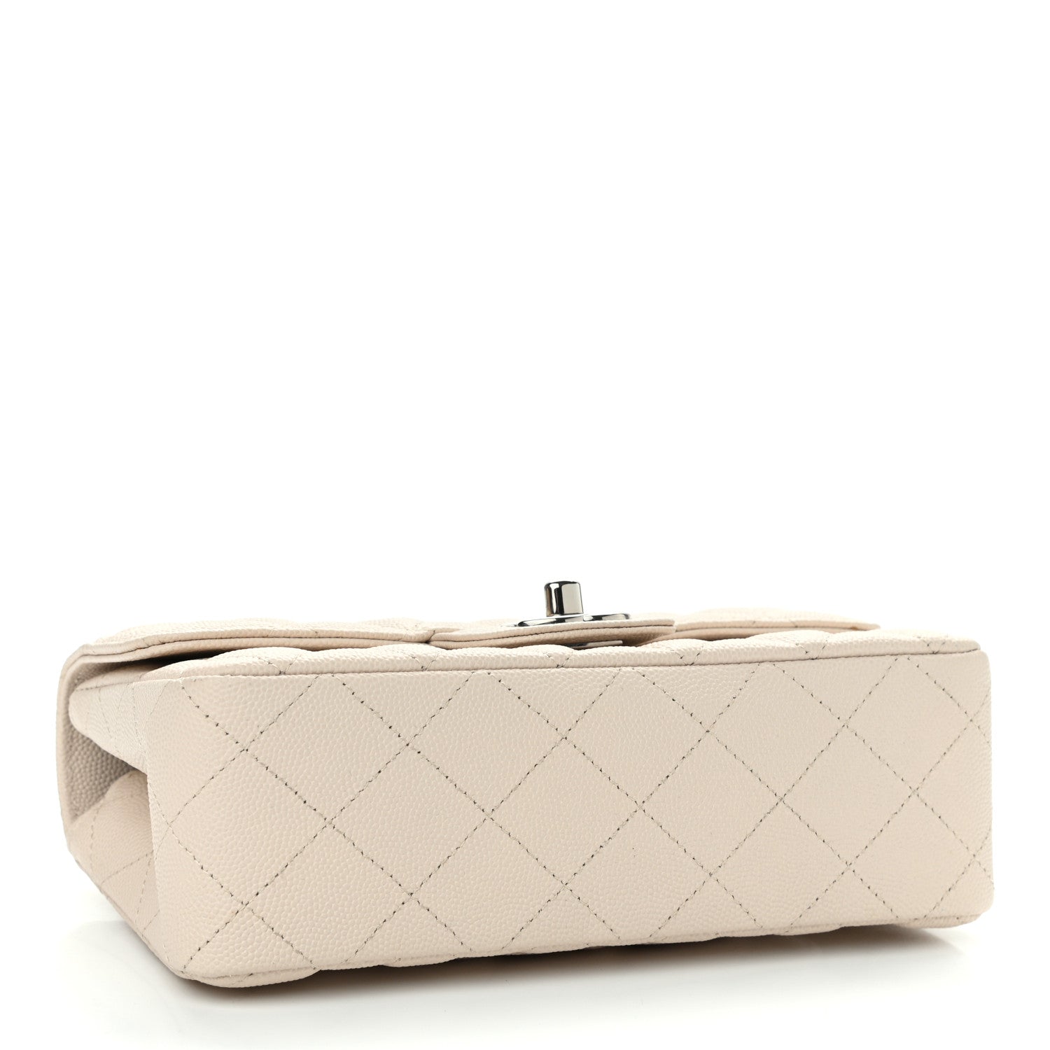 Chanel Caviar Quilted Mini Rectangular Flap Ivory 4 of 12