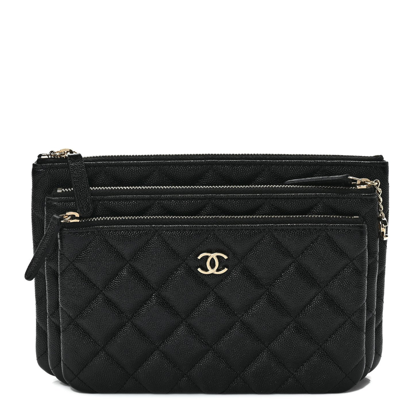 Caviar Trio Cosmetic Case Black