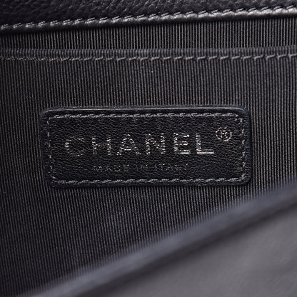 Chanel Calfskin Quilted Medium Boy Flap Black 6 of 18