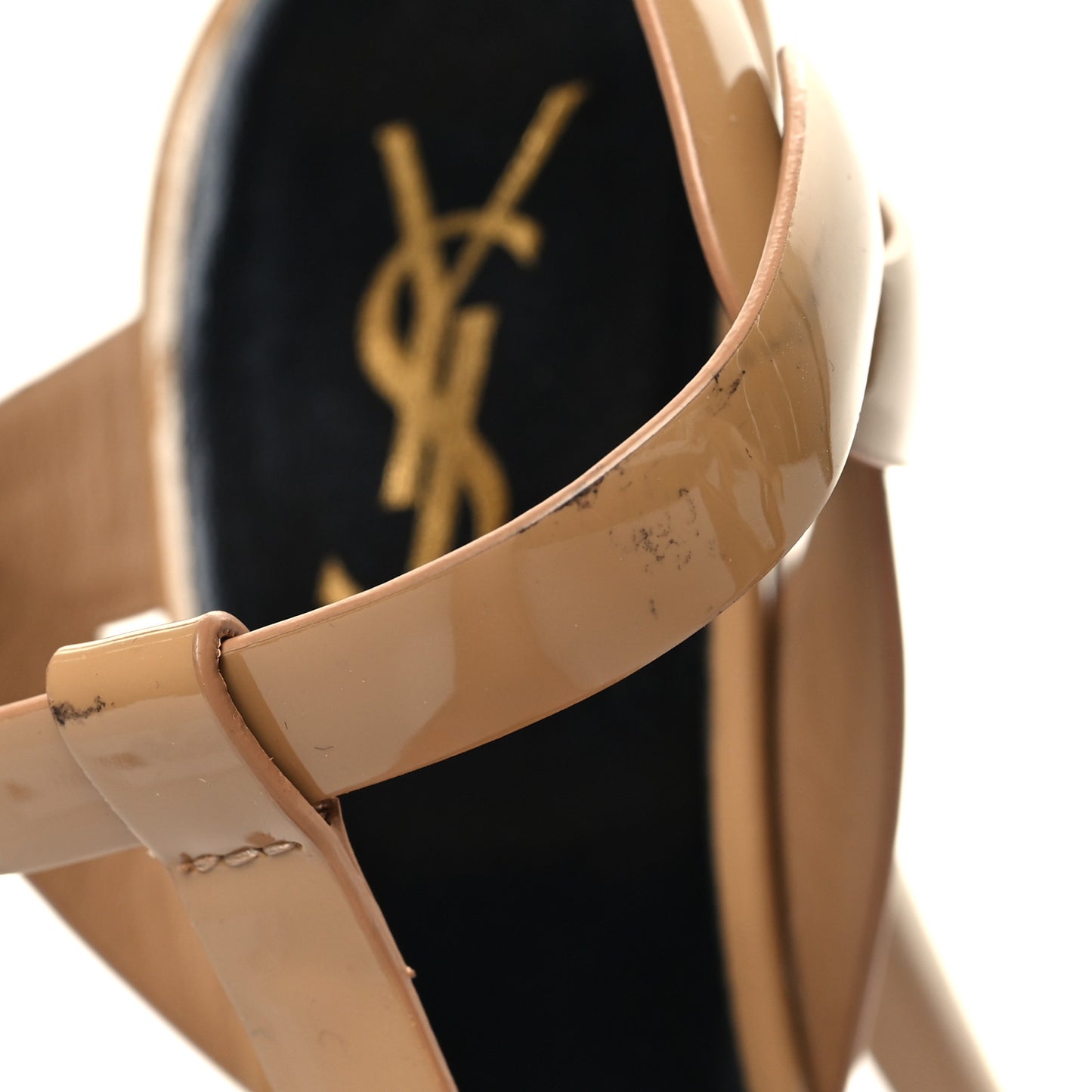 Patent Tribute 105 Platform Sandals 37 Nude Powder