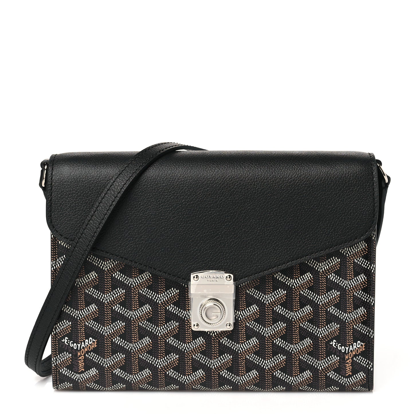 Goyardine Calfskin Chypre Wallet Pouch Black