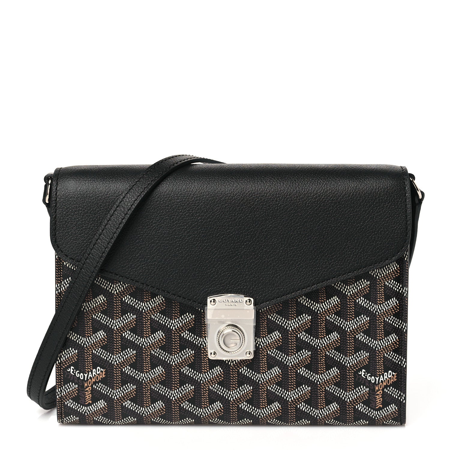 Goyard Goyardine Calfskin Chypre Wallet Pouch Black 1 of 10