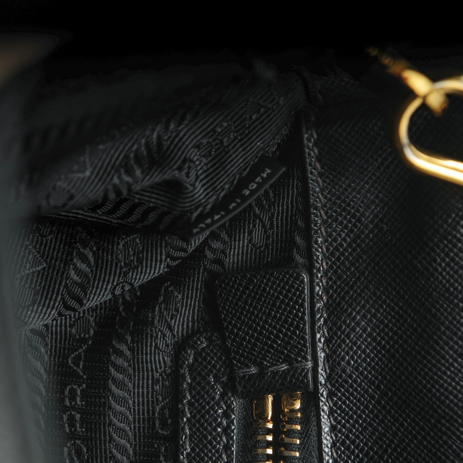Prada Saffiano Large Galleria Double Zip Tote Black 7 of 8